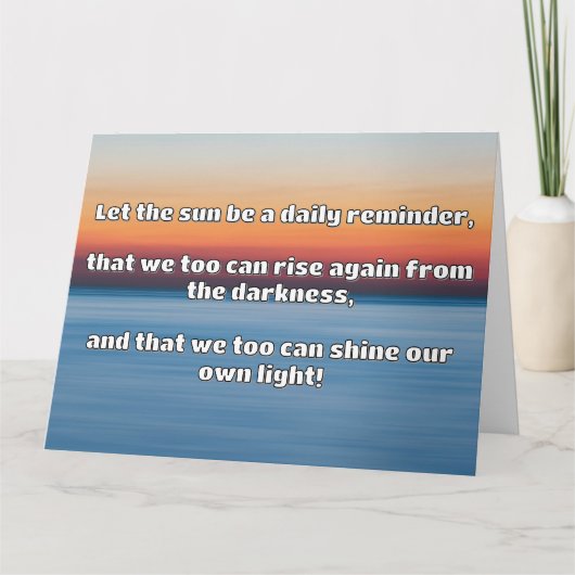 Empath Shine positieve aanmoedigingsquote Kaart (Voorkant)