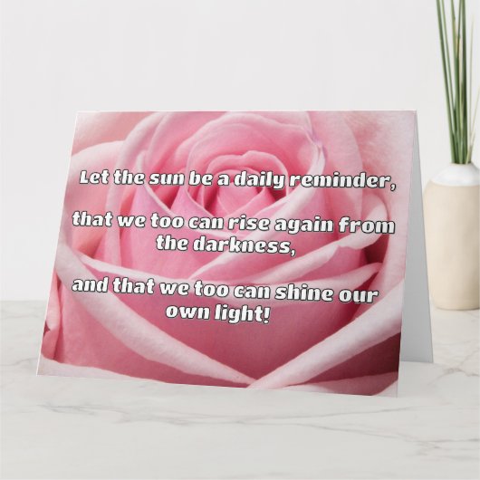 Empath Shine positieve aanmoedigingsquote Kaart (Voorkant)