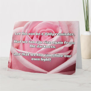 Empath Shine positieve aanmoedigingsquote Kaart