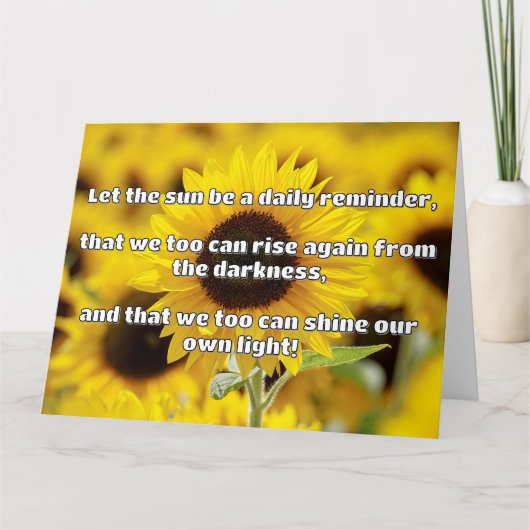Empath Shine positieve aanmoedigingsquote Kaart (Voorkant)