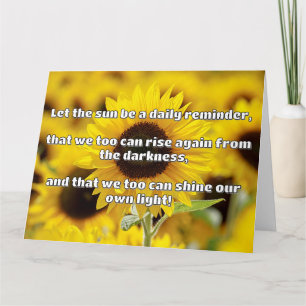 Empath Shine positieve aanmoedigingsquote Kaart
