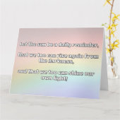 Empath Shine positieve aanmoedigingsquote Kaart (Gele Bloem)