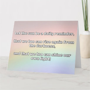 Empath Shine positieve aanmoedigingsquote Kaart
