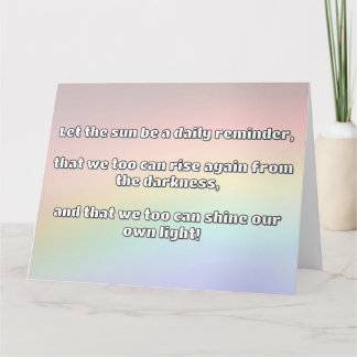 Empath Shine positieve aanmoedigingsquote Kaart