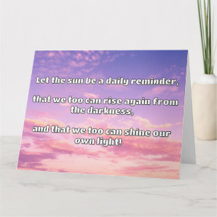 Empath Shine positieve aanmoedigingsquote Kaart