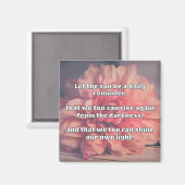 Empath Shine positieve aanmoedigingsquote Magneet (Voorkant / Achterkant)