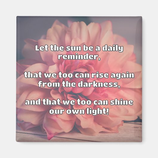 Empath Shine positieve aanmoedigingsquote Magneet (Voorkant)