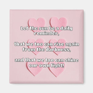 Empath Shine positieve aanmoedigingsquote Magneet