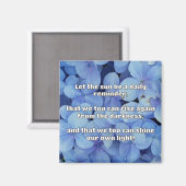 Empath Shine positieve aanmoedigingsquote Magneet (Voorkant / Achterkant)