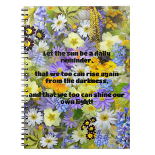 Empath Shine positieve aanmoedigingsquote Notitieboek
