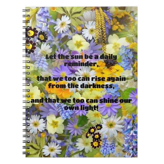 Empath Shine positieve aanmoedigingsquote Notitieboek (Voorkant)