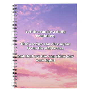 Empath Shine positieve aanmoedigingsquote Notitieboek