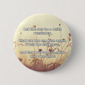 Empath Shine positieve aanmoedigingsquote Ronde Button 5,7 Cm (Voorkant)