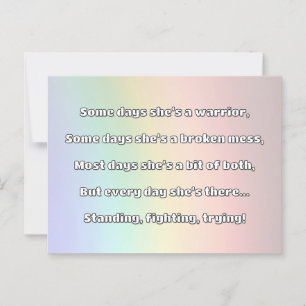 Empath Sterkte Positieve Quote Aanmoediging Briefkaart