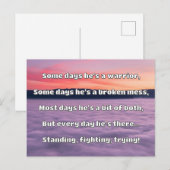 Empath Sterkte Positieve Quote Aanmoediging Briefkaart (Voorkant / Achterkant)