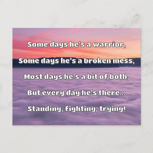 Empath Sterkte Positieve Quote Aanmoediging Briefkaart (Voorkant)