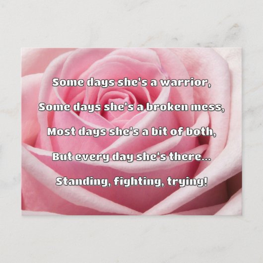 Empath Sterkte Positieve Quote Aanmoediging Briefkaart (Voorkant)