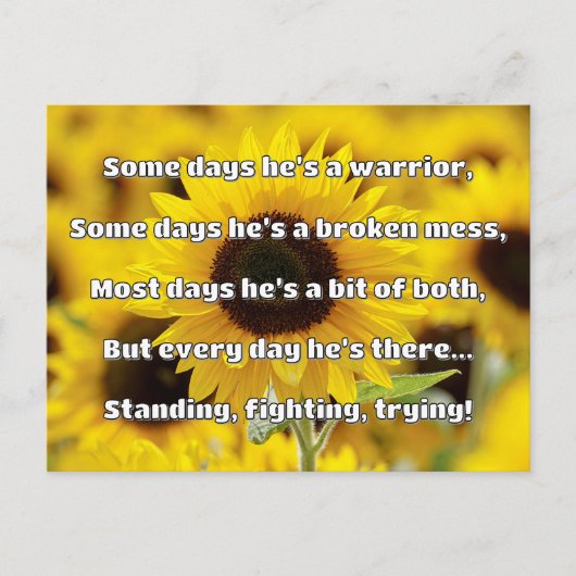 Empath Sterkte Positieve Quote Aanmoediging Briefkaart (Voorkant)