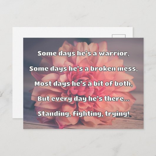 Empath Sterkte Positieve Quote Aanmoediging Briefkaart (Voorkant / Achterkant)