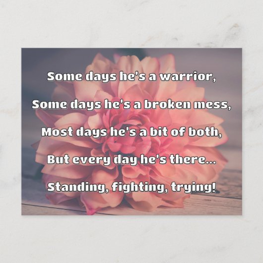 Empath Sterkte Positieve Quote Aanmoediging Briefkaart (Voorkant)