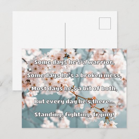 Empath Sterkte Positieve Quote Aanmoediging Briefkaart (Voorkant / Achterkant)