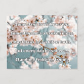 Empath Sterkte Positieve Quote Aanmoediging Briefkaart (Voorkant)