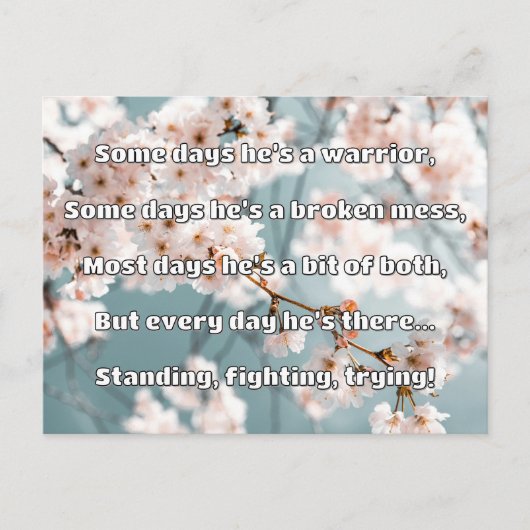 Empath Sterkte Positieve Quote Aanmoediging Briefkaart (Voorkant)