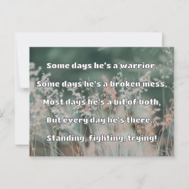 Empath Sterkte Positieve Quote Aanmoediging Briefkaart