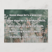 Empath Sterkte Positieve Quote Aanmoediging Briefkaart (Voorkant)