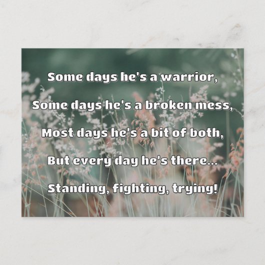 Empath Sterkte Positieve Quote Aanmoediging Briefkaart (Voorkant)