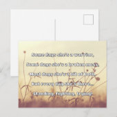 Empath Sterkte Positieve Quote Aanmoediging Briefkaart (Voorkant / Achterkant)
