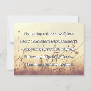 Empath Sterkte Positieve Quote Aanmoediging Briefkaart