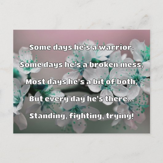 Empath Sterkte Positieve Quote Aanmoediging Briefkaart (Voorkant)