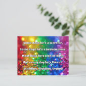 Empath Sterkte Positieve Quote Aanmoediging Briefkaart (Staand voorkant)