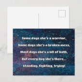 Empath Sterkte Positieve Quote Aanmoediging Briefkaart (Voorkant / Achterkant)
