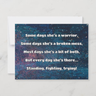 Empath Sterkte Positieve Quote Aanmoediging Briefkaart