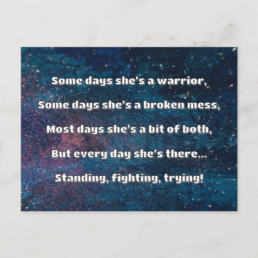 Empath Sterkte Positieve Quote Aanmoediging Briefkaart (Voorkant)