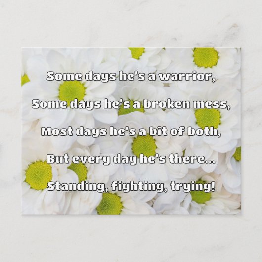 Empath Sterkte Positieve Quote Aanmoediging Briefkaart (Voorkant)