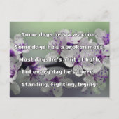 Empath Sterkte Positieve Quote Aanmoediging Briefkaart (Voorkant)