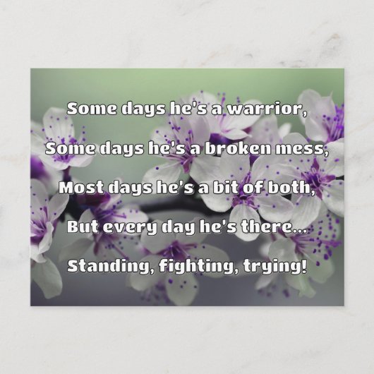 Empath Sterkte Positieve Quote Aanmoediging Briefkaart (Voorkant)