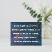 Empath Sterkte Positieve Quote Aanmoediging Briefkaart (Staand voorkant)