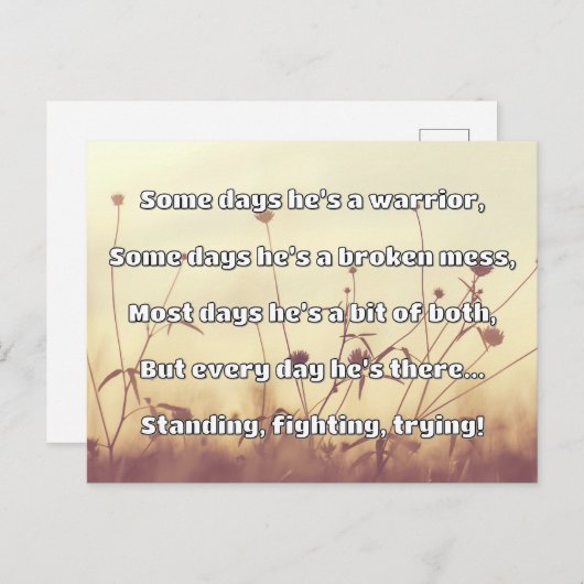 Empath Sterkte Positieve Quote Aanmoediging Briefkaart (Voorkant / Achterkant)