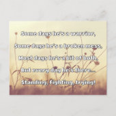 Empath Sterkte Positieve Quote Aanmoediging Briefkaart (Voorkant)