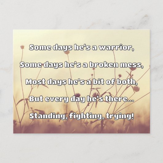 Empath Sterkte Positieve Quote Aanmoediging Briefkaart (Voorkant)