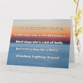 Empath Sterkte Positieve Quote Aanmoediging Kaart (Gele Bloem)