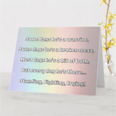 Empath Sterkte Positieve Quote Aanmoediging Kaart (Gele Bloem)