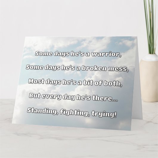 Empath Sterkte Positieve Quote Aanmoediging Kaart (Voorkant)