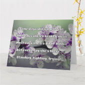 Empath Sterkte Positieve Quote Aanmoediging Kaart (Gele Bloem)