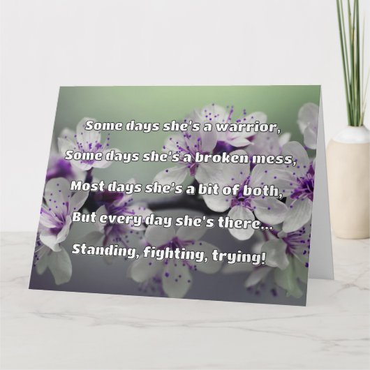 Empath Sterkte Positieve Quote Aanmoediging Kaart (Voorkant)