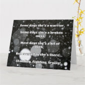 Empath Sterkte Positieve Quote Aanmoediging Kaart (Gele Bloem)